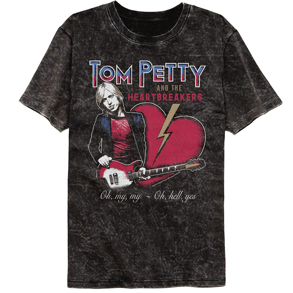 TOM PETTY &amp; THE HEARTBREAKERS Mineral Wash T-Shirt, Oh My My