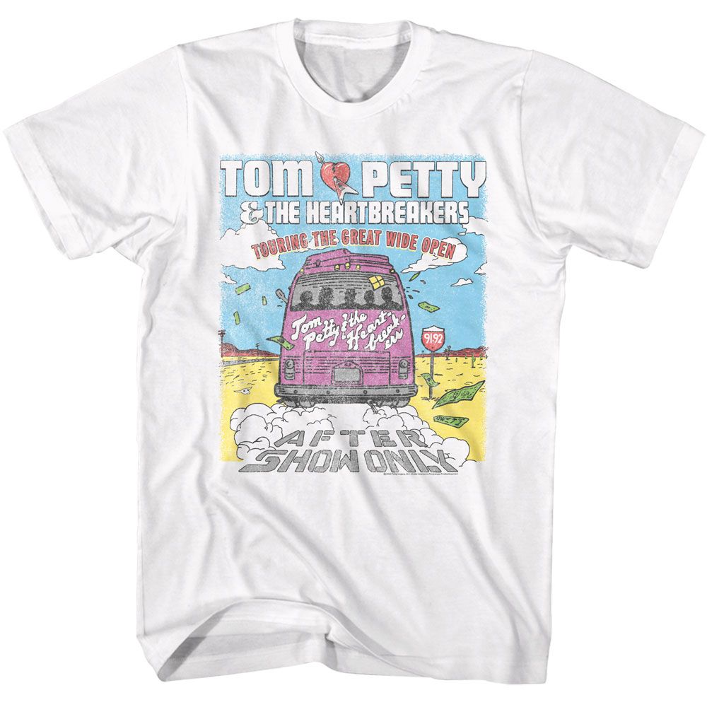 TOM PETTY &amp; THE HEARTBREAKERS Eye-Catching T-Shirt, Tour Bus