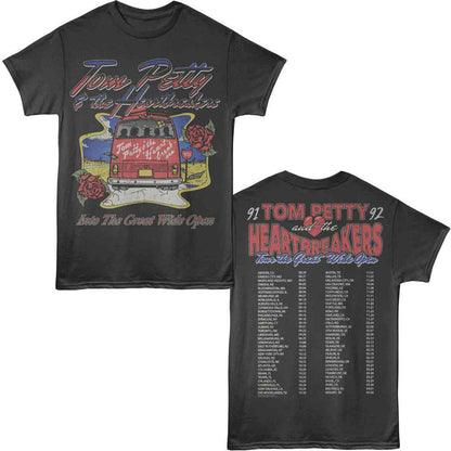TOM PETTY &amp; THE HEARTBREAKERS Eye-Catching T-Shirt, GREAT WIDE OPEN TOUR