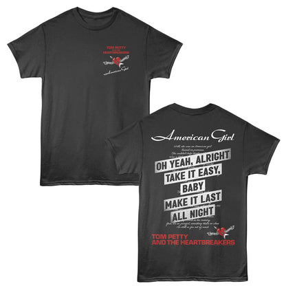 TOM PETTY &amp; THE HEARTBREAKERS Eye-Catching T-Shirt, AMERICAN GIRL