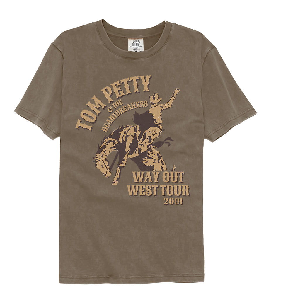 Tom Petty &amp; The Heartbreakers Way Out West Tour Garment Dye T-Shirt
