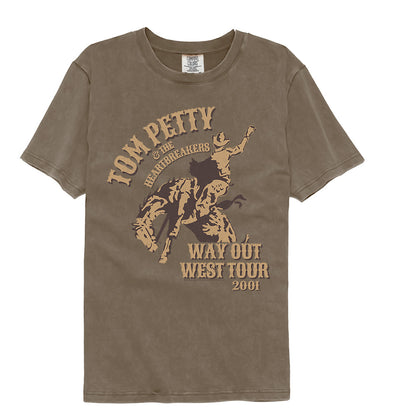 Tom Petty &amp; The Heartbreakers Way Out West Tour Garment Dye T-Shirt