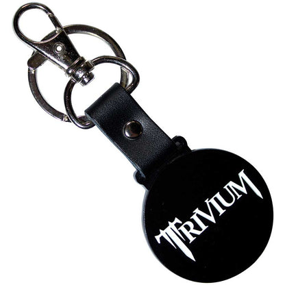 TRIVIUM Keychain, Classic Logo Mono Circle