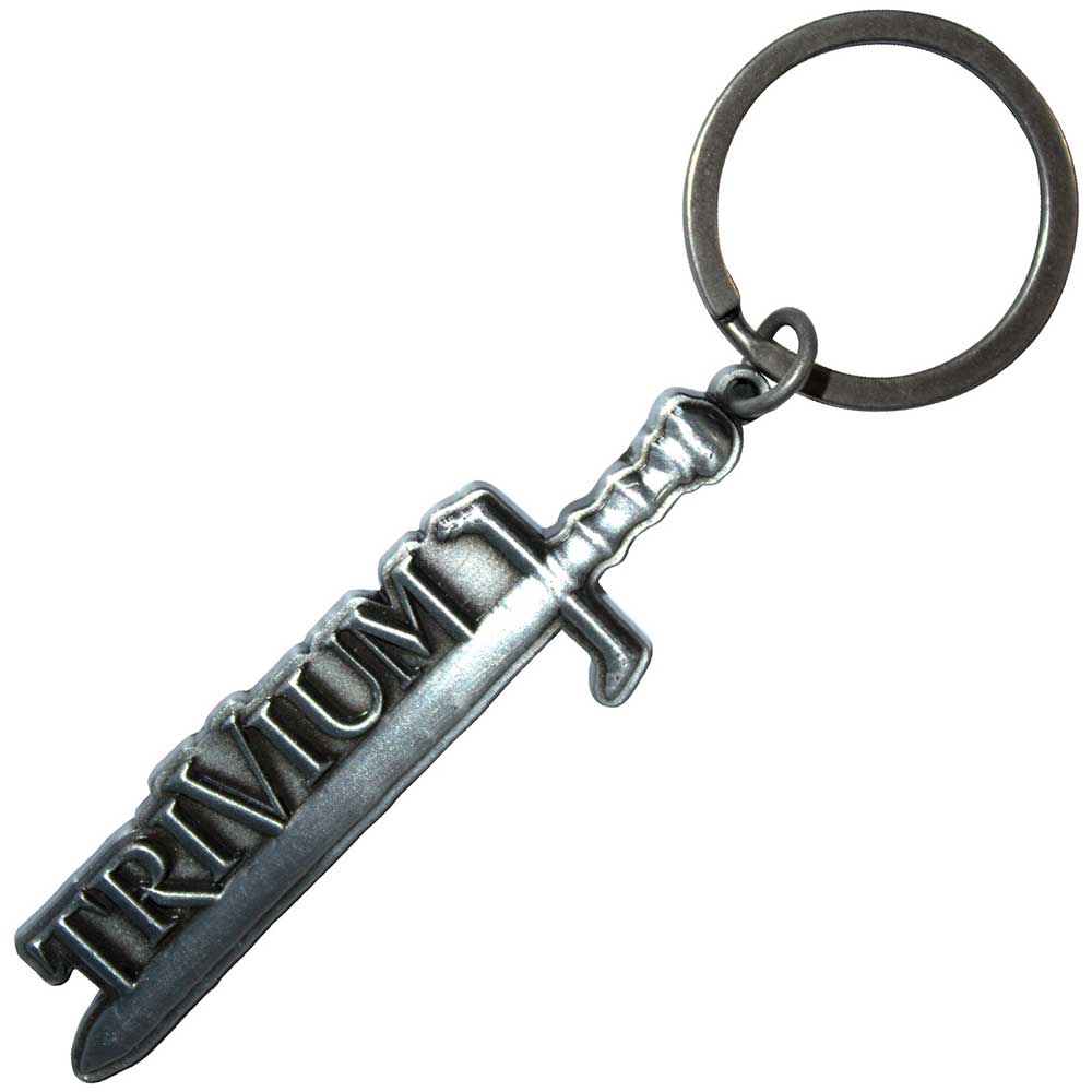 TRIVIUM Keychain, Silver Sword