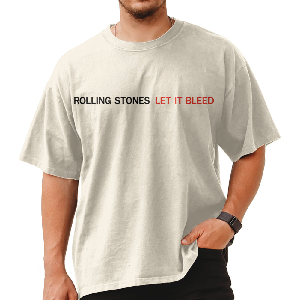 THE ROLLING STONES Oversized T-Shirt, LET IT BLEED 69 – Authentic