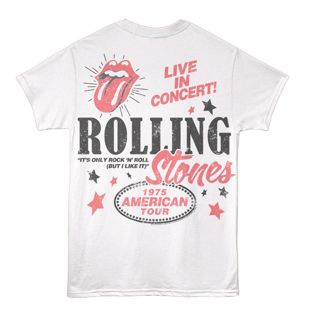 THE ROLLING STONES Eye-Catching T-Shirt, 1975 AMERICAN TOUR