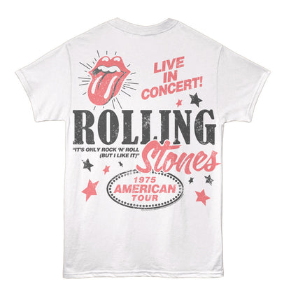 THE ROLLING STONES Eye-Catching T-Shirt, 1975 AMERICAN TOUR