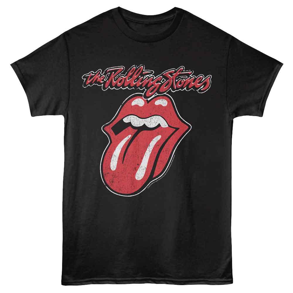 THE ROLLING STONES Eye-Catching T-Shirt, CLASSIC LOGO