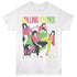 White t-shirt with Rolling Stones &