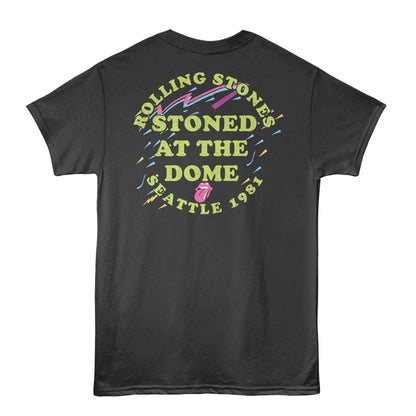 THE ROLLING STONES Eye-Catching T-Shirt, STONED AT DOME