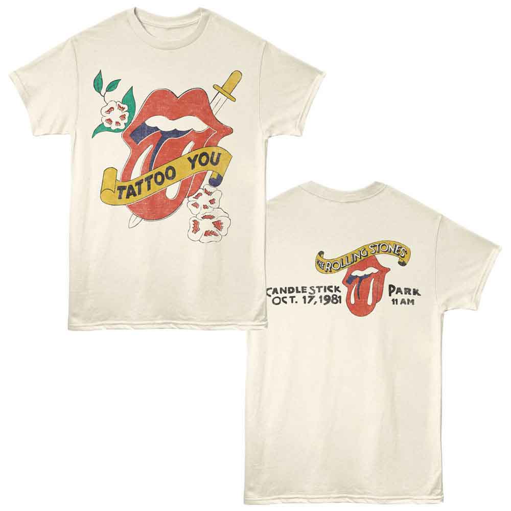 THE ROLLING STONES Eye-Catching T-Shirt, TATTOO YOU