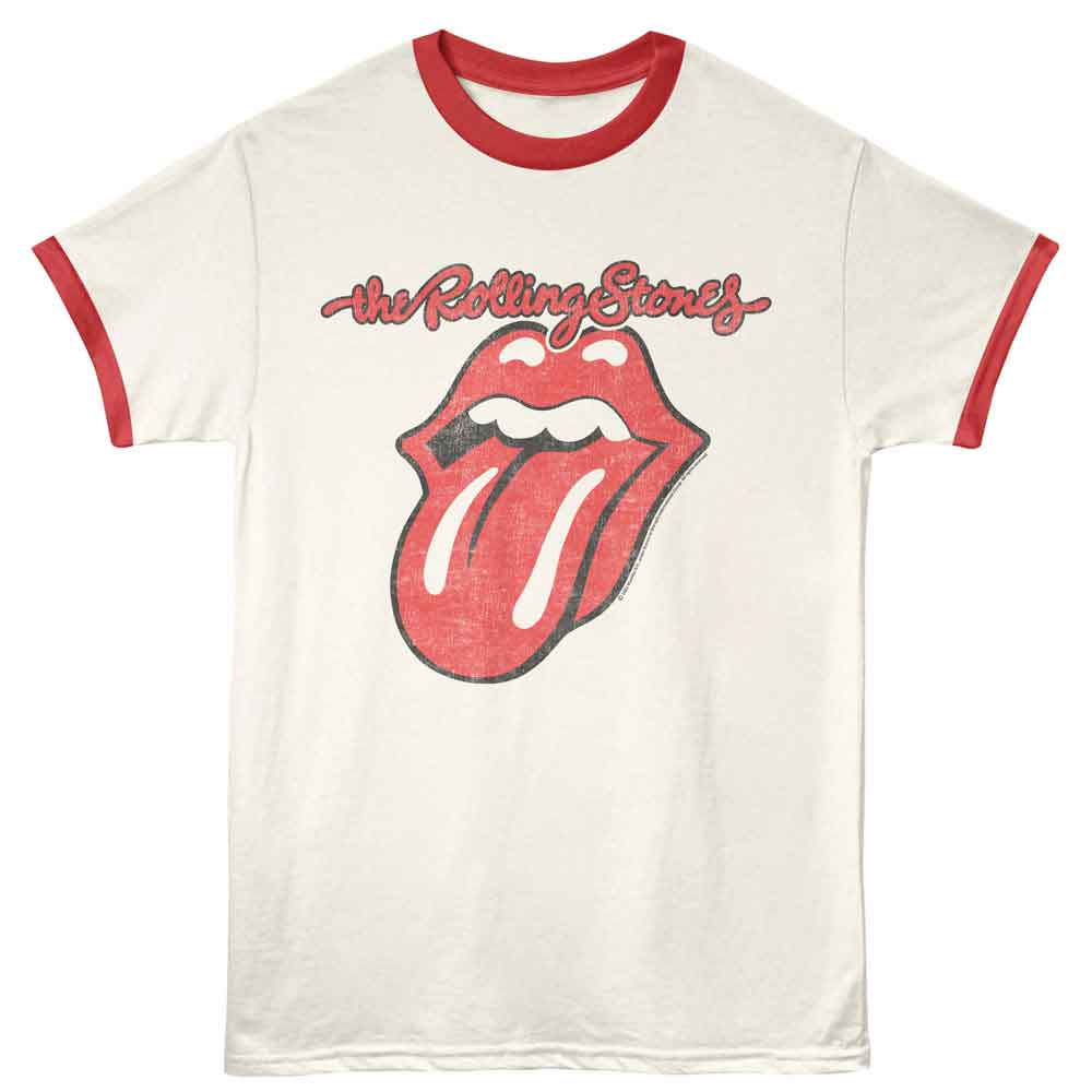 THE ROLLING STONES Ringer T-Shirt, TONGUE