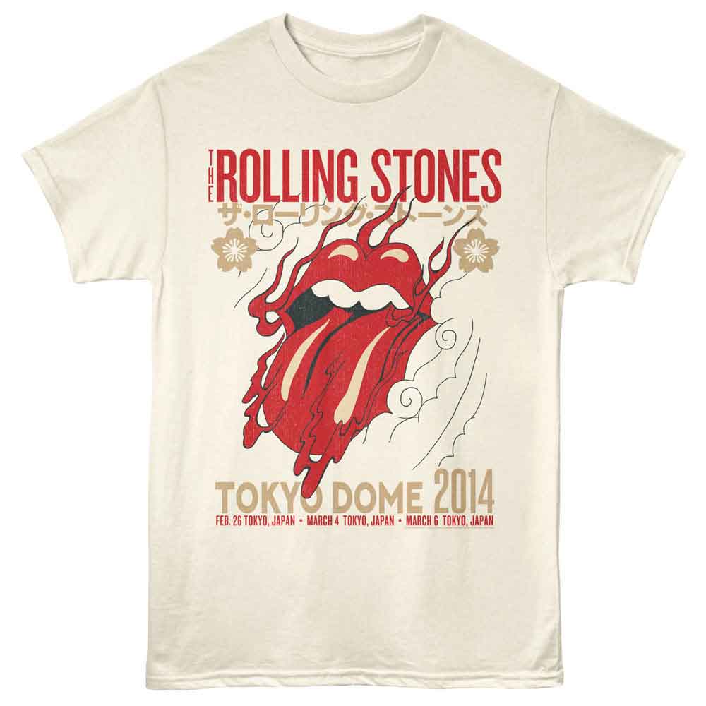 THE ROLLING STONES Eye-Catching T-Shirt, TOKYO DOME 2014