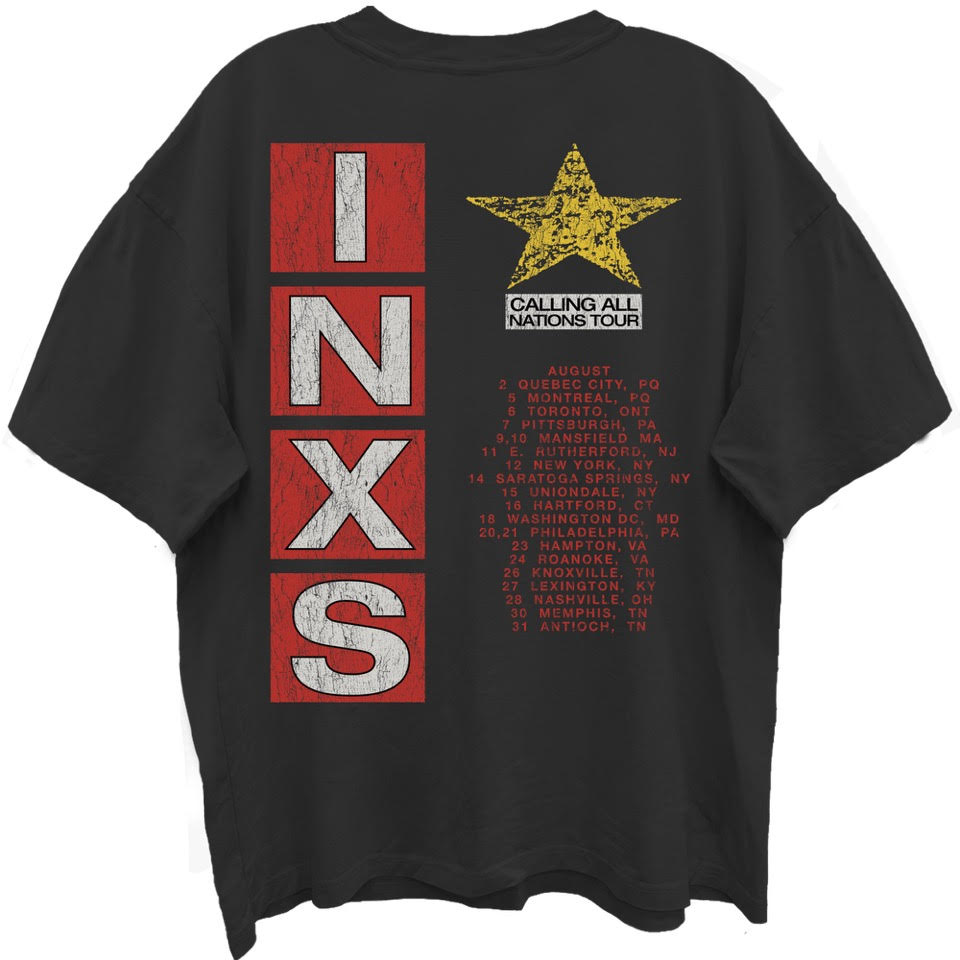 INXS Oversized T-Shirt, CALLING ALL NATIONS TOUR