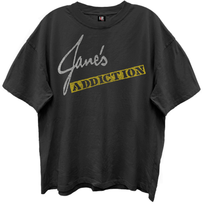 JANES ADDICTION Oversized T-Shirt, GREATEST HITS LOGO COLLAGE