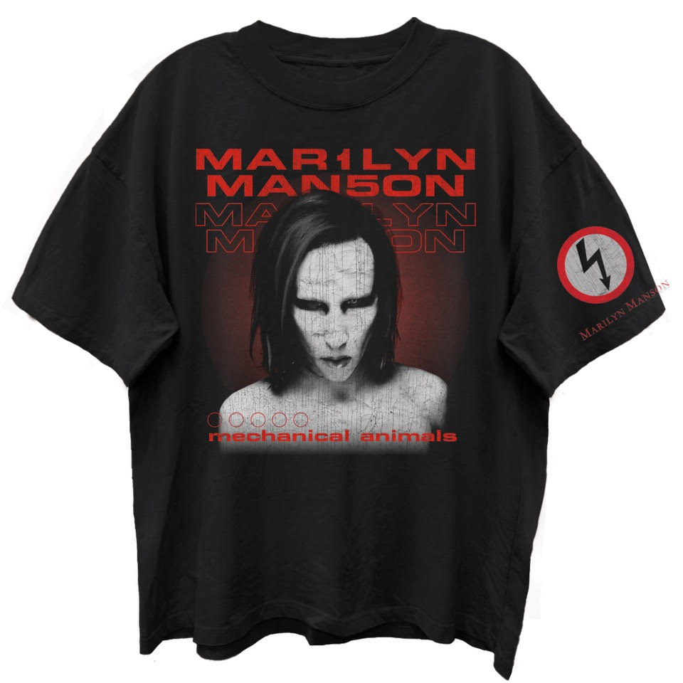 【レア！】Marilyn Manson Tシャツ MARILYN MANSON Oversized T-Shirt, MECHANICAL ANIMAL – Authentic