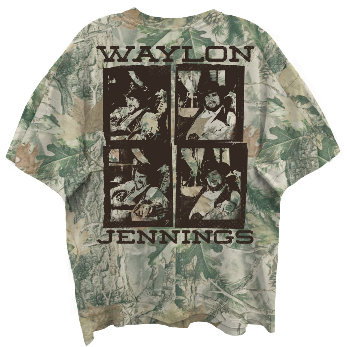 WALYON JENNINGS Oversized T-Shirt, LOGO SQUARES
