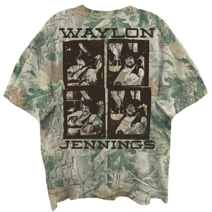 WALYON JENNINGS Oversized T-Shirt, LOGO SQUARES