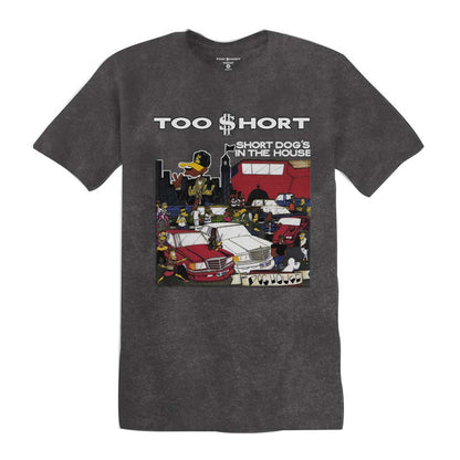 TOO SHORT Pigment Dyed T-Shirt, Dogs in the House