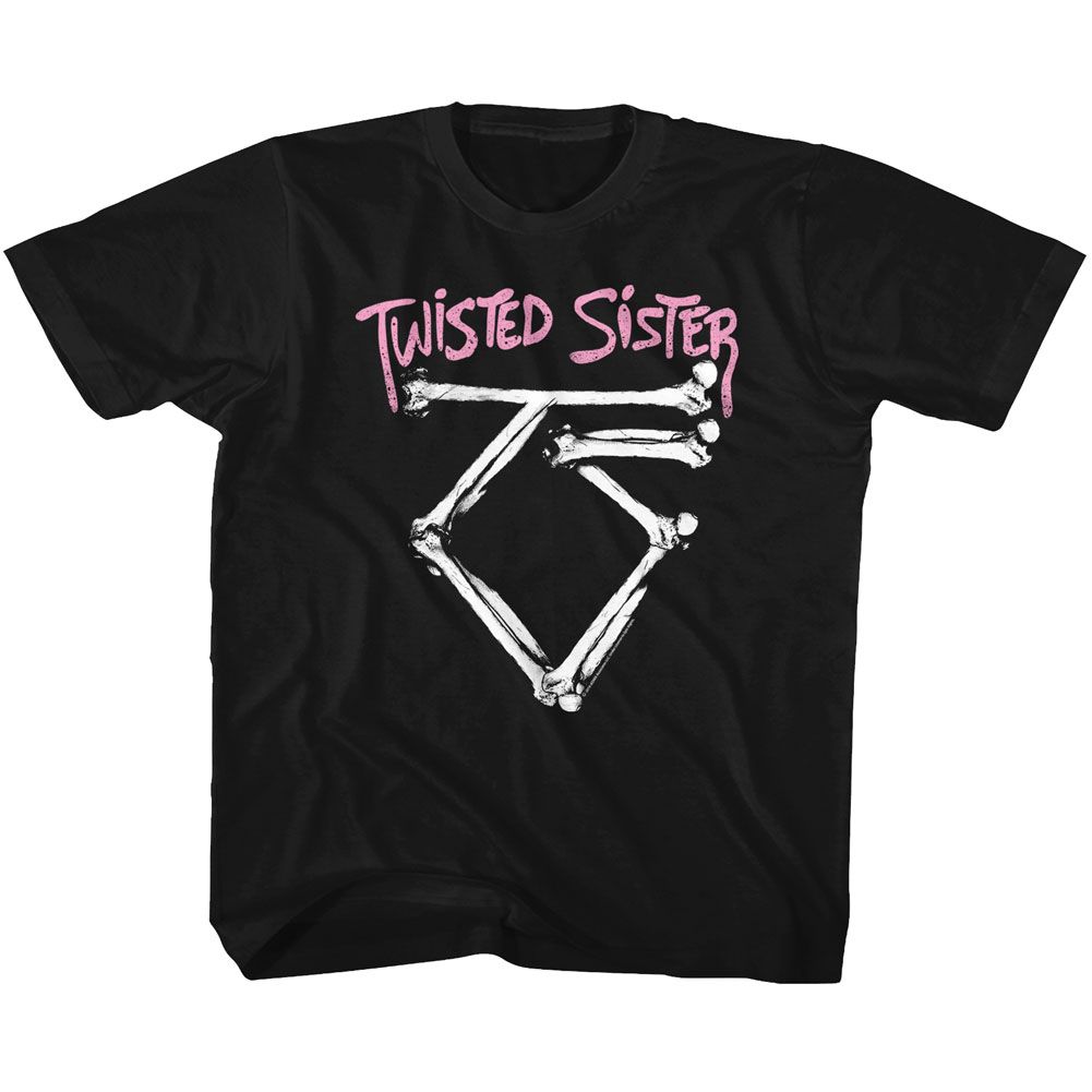 TWISTED SISTER Eye-Catching T-Shirt, BONE LOGO