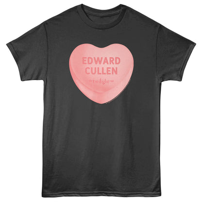 TWILIGHT Eye-Catching T-Shirt, EDWARD CANDY HEART