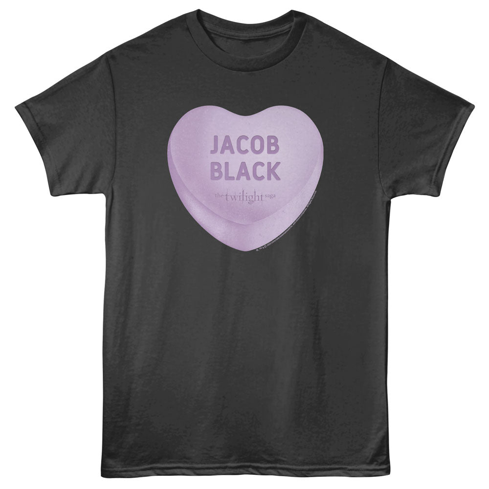 TWILIGHT Eye-Catching T-Shirt, JACOB CANDY HEART