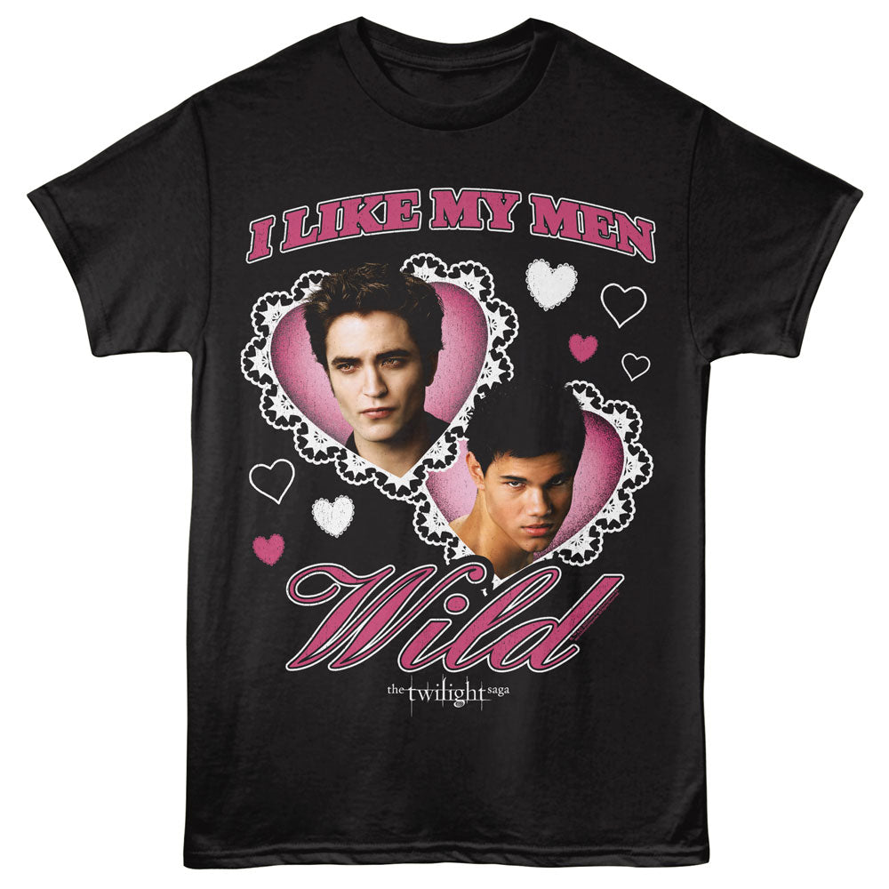 TWILIGHT Eye-Catching T-Shirt, I LIKE MY MEN WILD