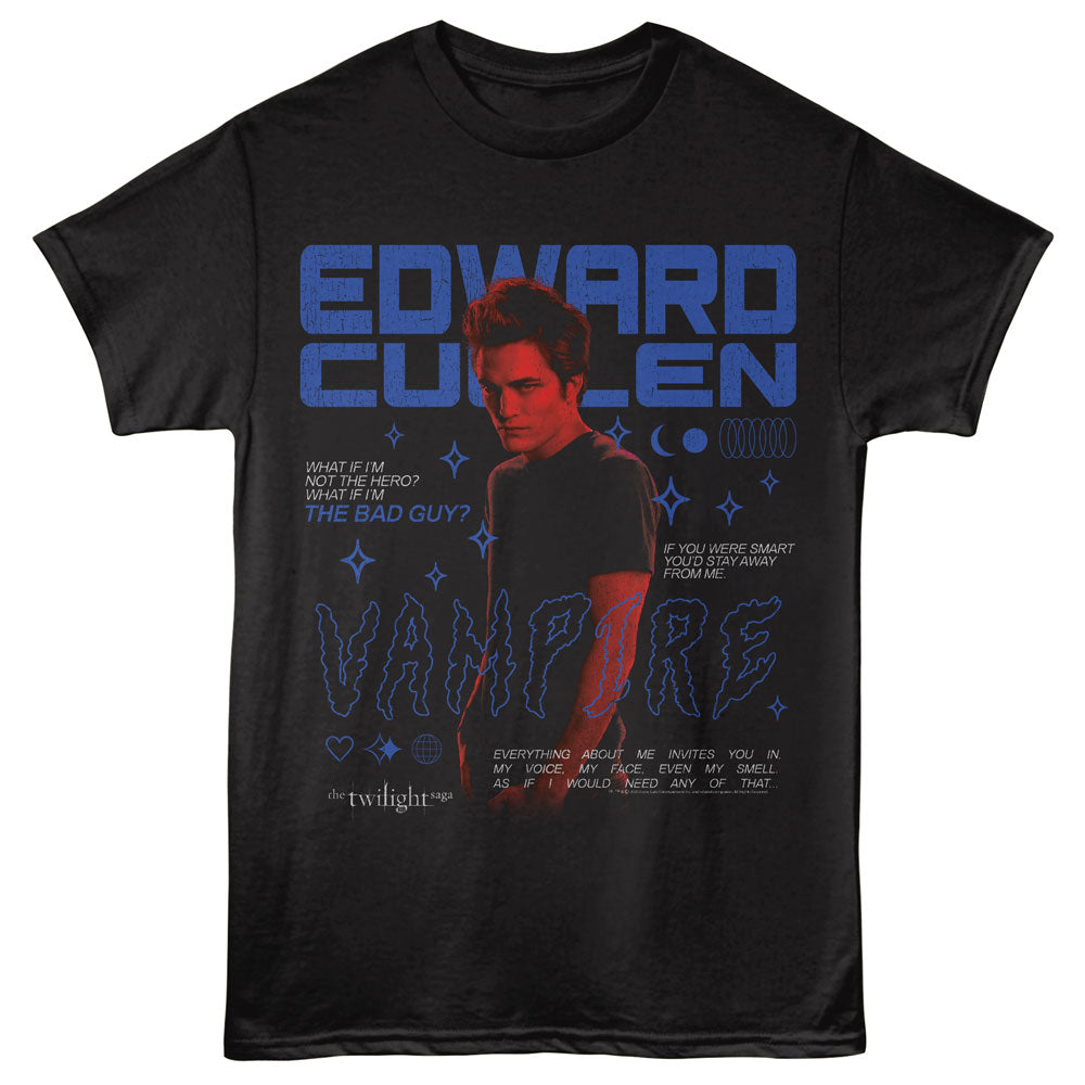 TWILIGHT Eye-Catching T-Shirt, EDWARD Y2K