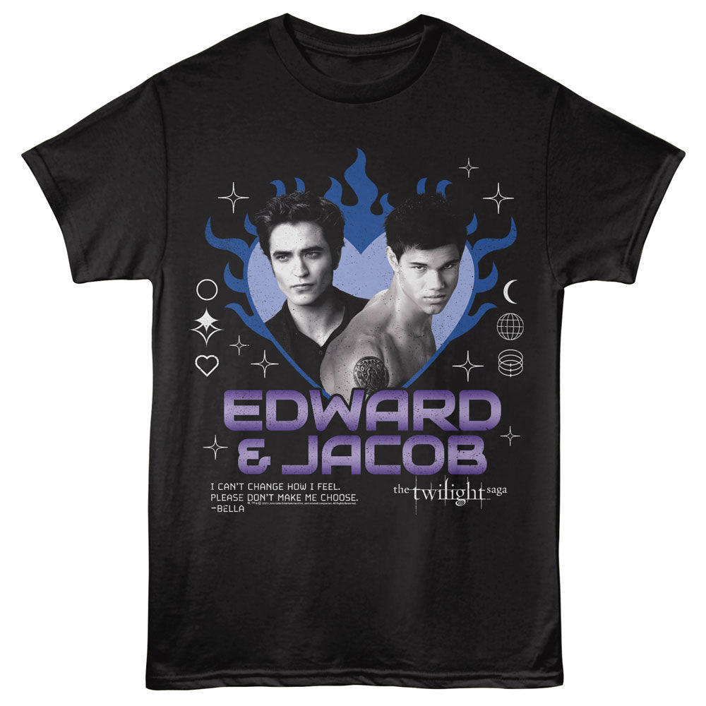 TWILIGHT Eye-Catching T-Shirt, EDWARD JACOB Y2K INSPIRED