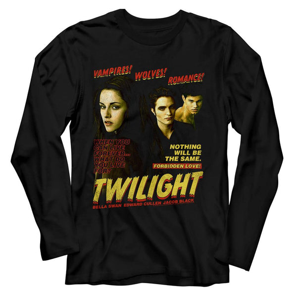 TWILIGHT Long Sleeve T-Shirt, Vampires Wolves Romance