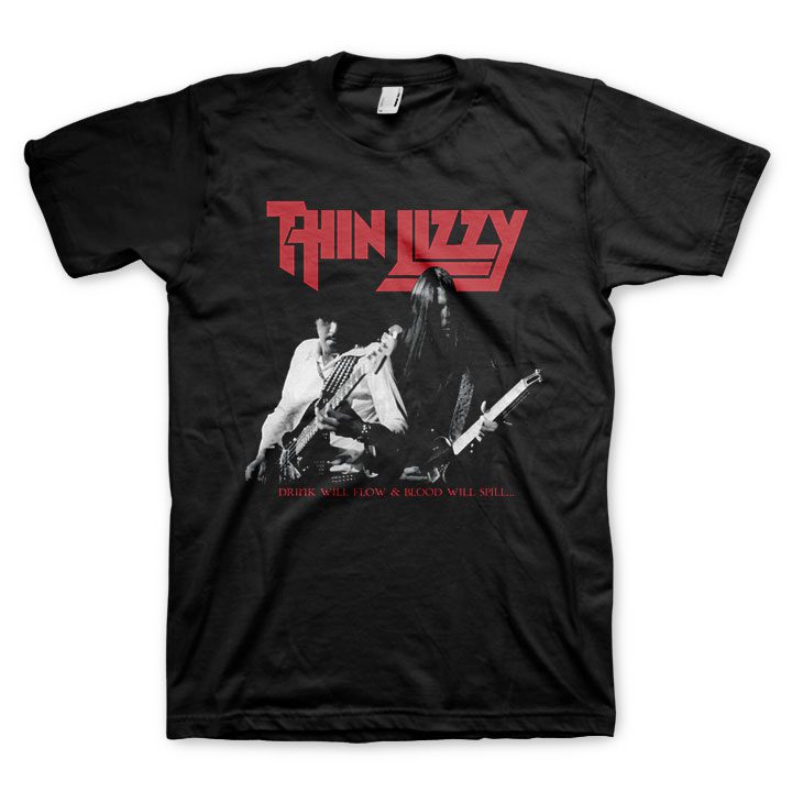 THIN LIZZY Powerful T-Shirt, Drink Will Flow