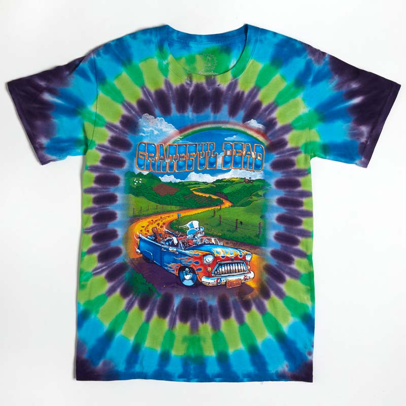 GRATEFUL DEAD Tie Dye T-Shirt, Truckin to Buffalo