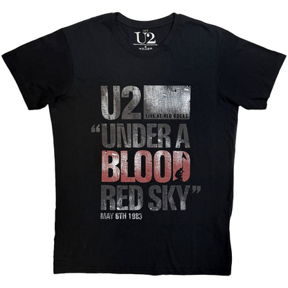 U2 Carbon T-Shirt, Blood Red Sky Live
