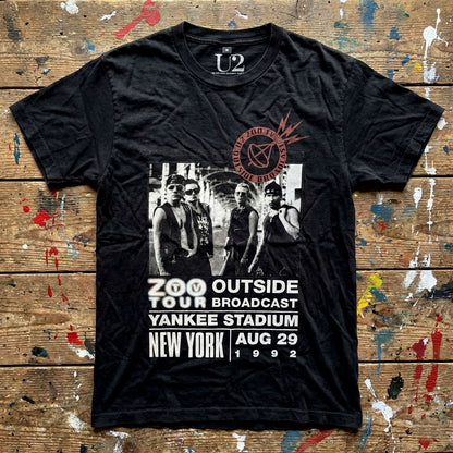 U2 Carbon T-Shirt, Zoo TV Tour NY Poster 08.29.92