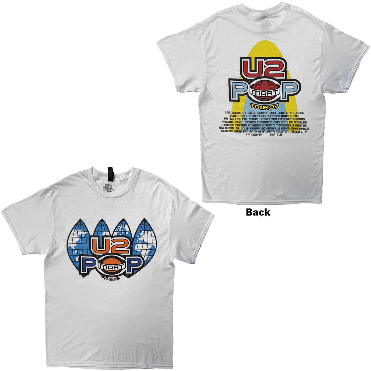 U2 Attractive T-Shirt, PopMart US Tour &