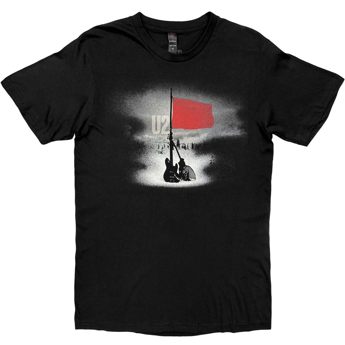 U2 Attractive T-Shirt, War Guitars &amp; Red Flag