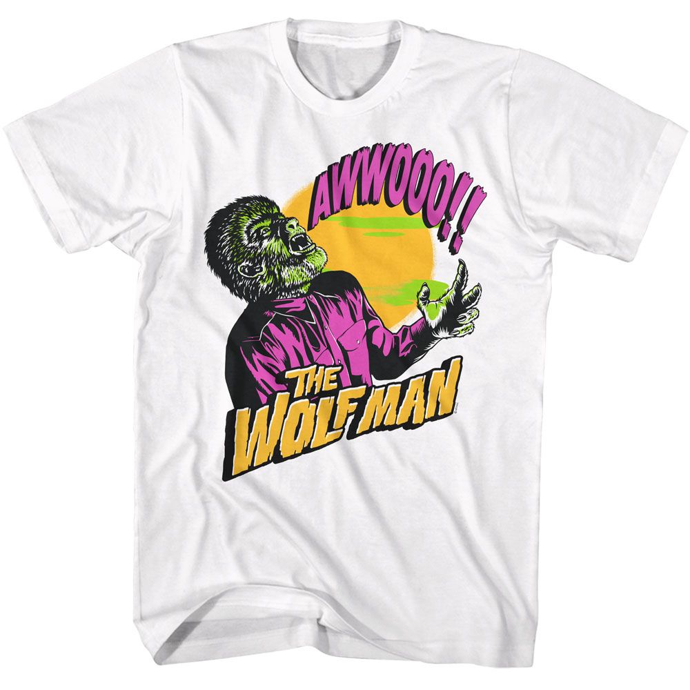 UNIVERSAL MONSTERS Eye-Catching T-Shirt, WOLFMAN HOWLING