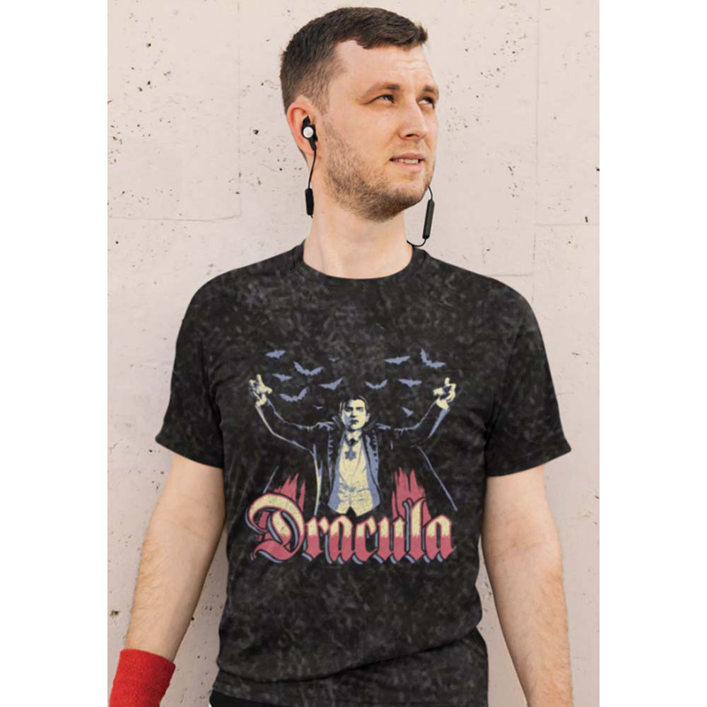 UNIVERSAL MONSTERS Mineral Wash T-Shirt, Dracula