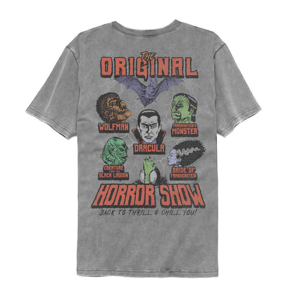 UNIVERSAL MONSTERS Garment Dye T-Shirt, ORIGINAL HORROR SHOW