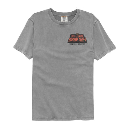 UNIVERSAL MONSTERS Garment Dye T-Shirt, ORIGINAL HORROR SHOW