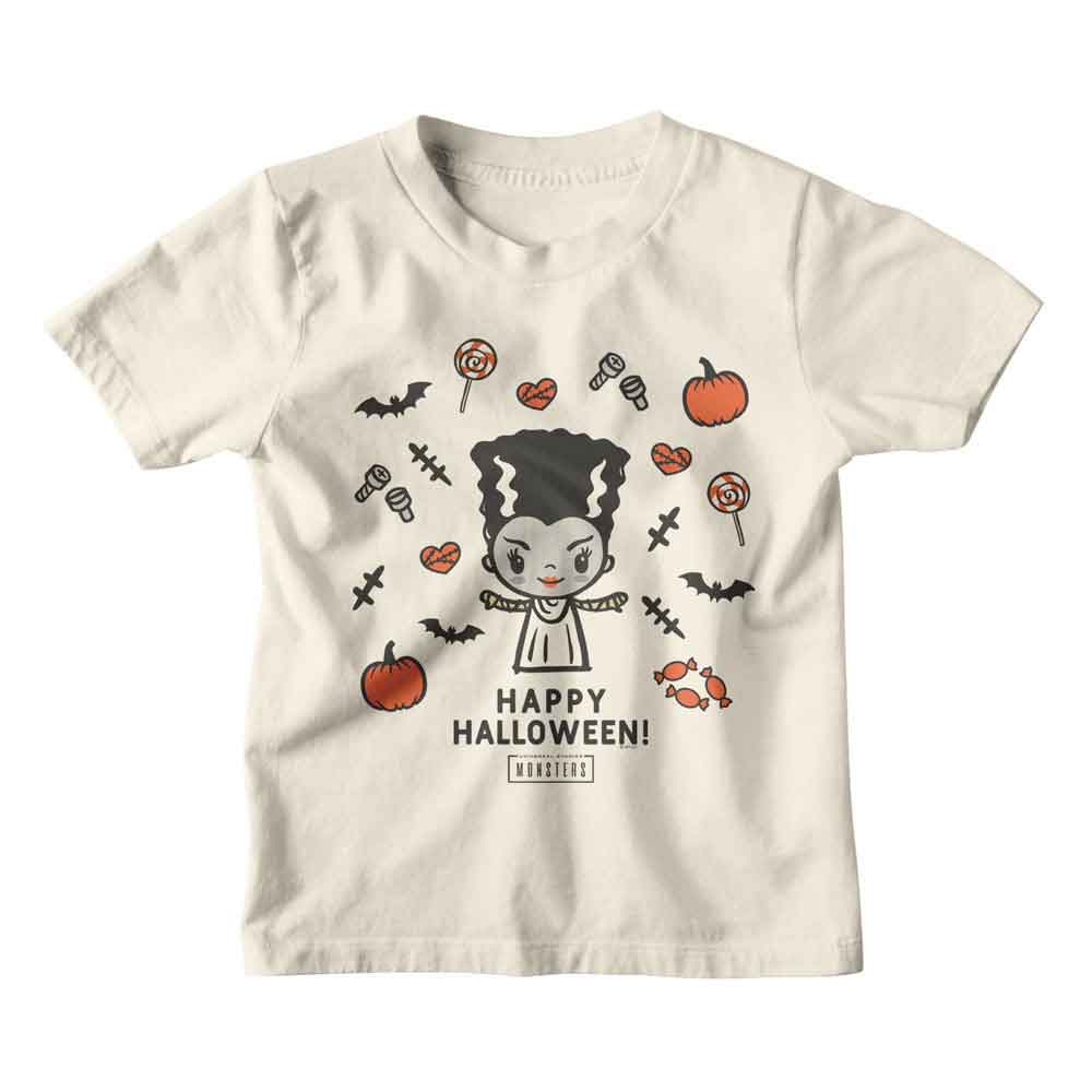 UNIVERSAL MONSTERS Eye-Catching T-Shirt, CHIBI HALLOWEEN