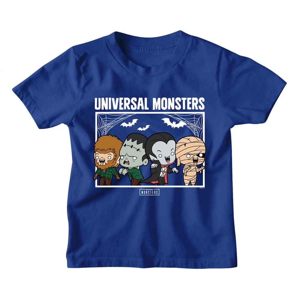 UNIVERSAL MONSTERS Kids T-Shirt, CHIBI MONSTERS