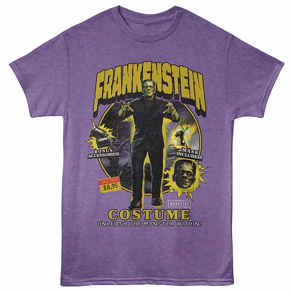 UNIVERSAL MONSTERS Eye-Catching T-Shirt, FRANKENSTEIN COSTUME