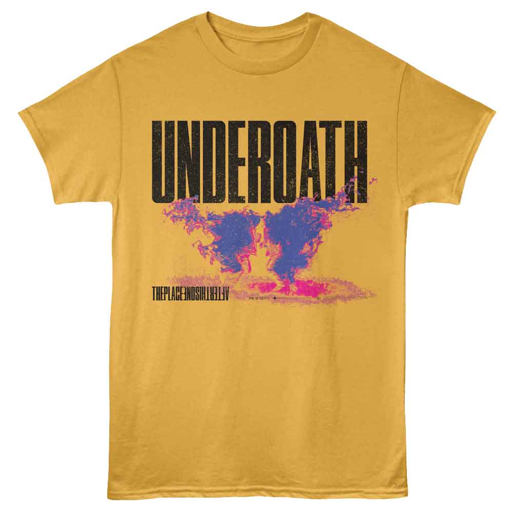 UNDEROATH Eye-Catching T-Shirt, THE PLACE AFTER THIS FLAMES