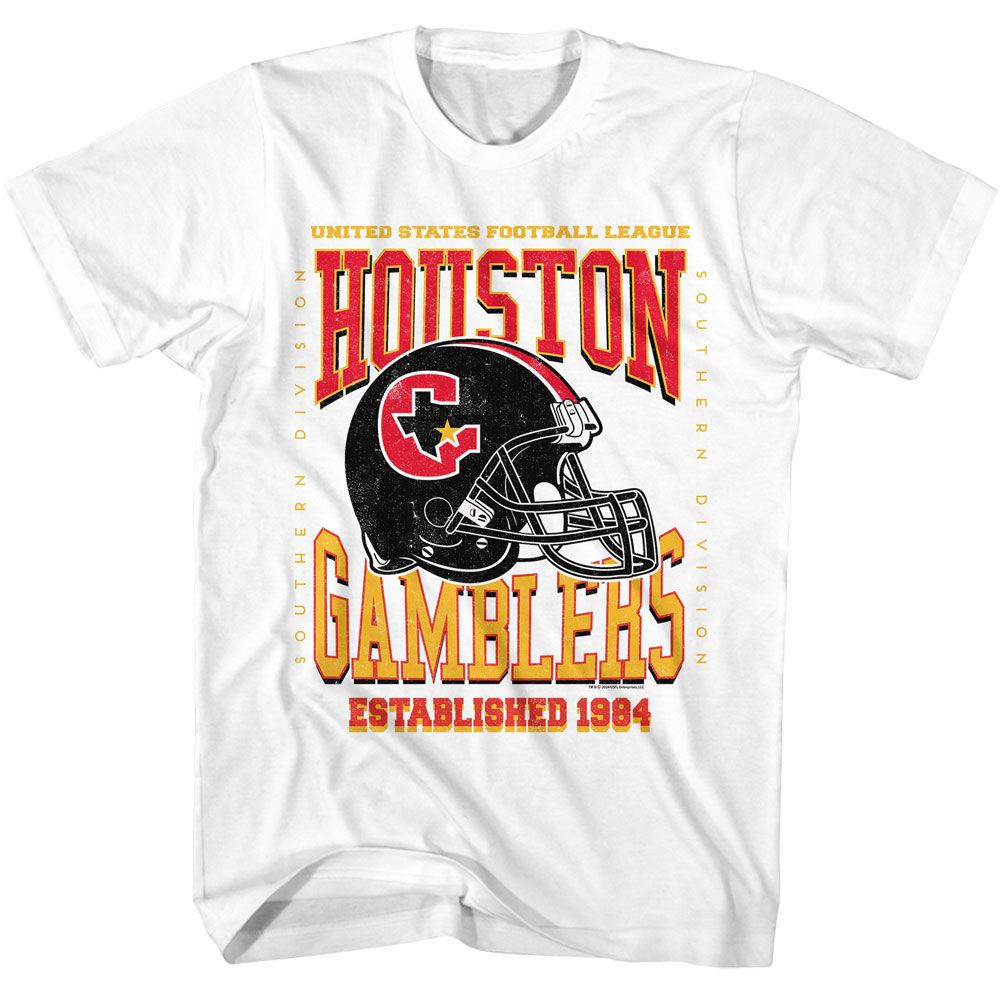 USFL Famous T-Shirt, Houston Gamblers