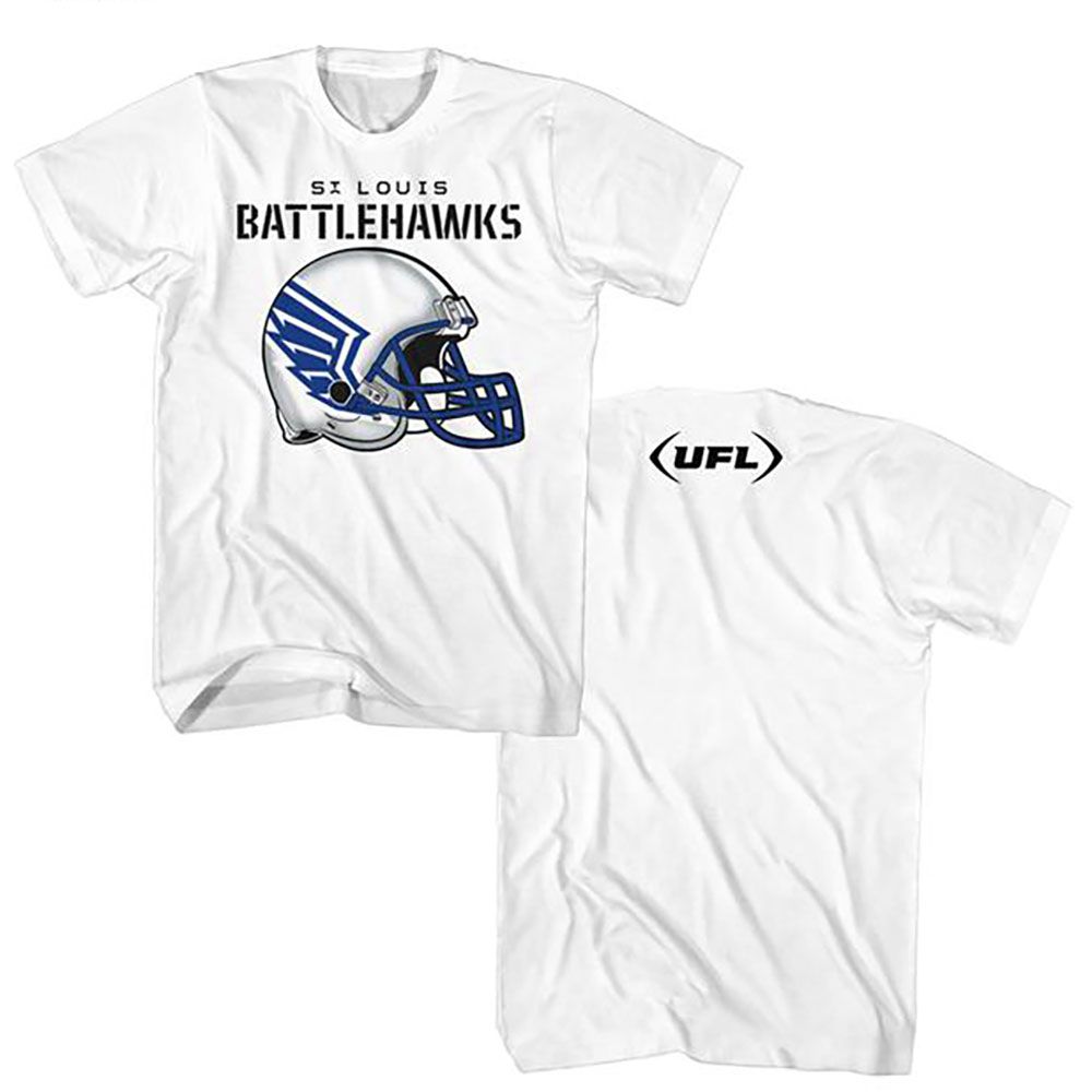 USFL Eye-Catching T-Shirt, ST LOUIS BATTLEHAWKS HELMET