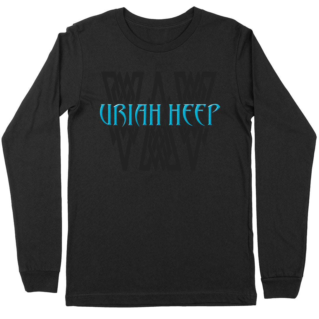 URIAH HEEP Long Sleeve T-Shirt, Turquoise Logo