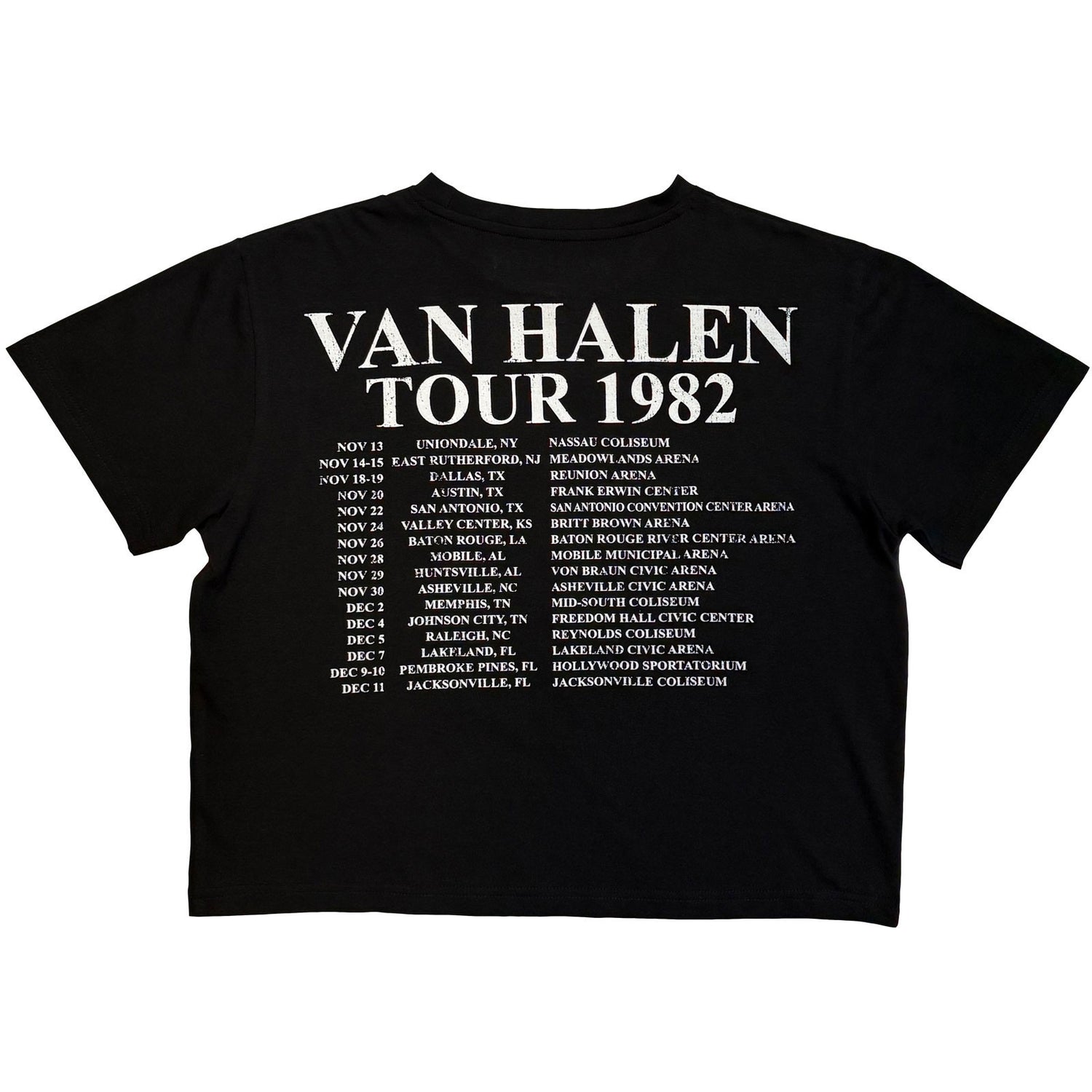 VAN HALEN Attractive Crop Top, The Power To Raise The Dead