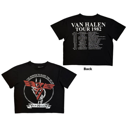 VAN HALEN Attractive Crop Top, The Power To Raise The Dead