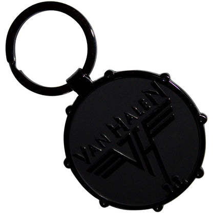 VAN HALEN Keychain, Retro Logo Drum